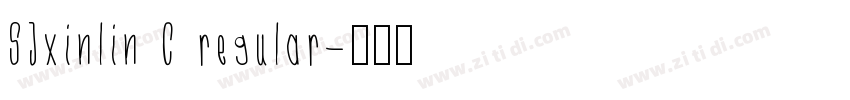 SJxinlin C regular字体转换